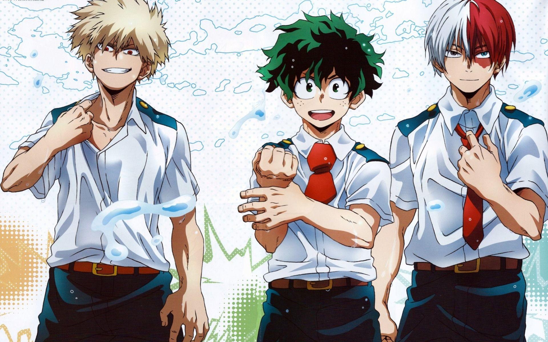 1920x1200 Bakugo and Todoroki Wallpaper