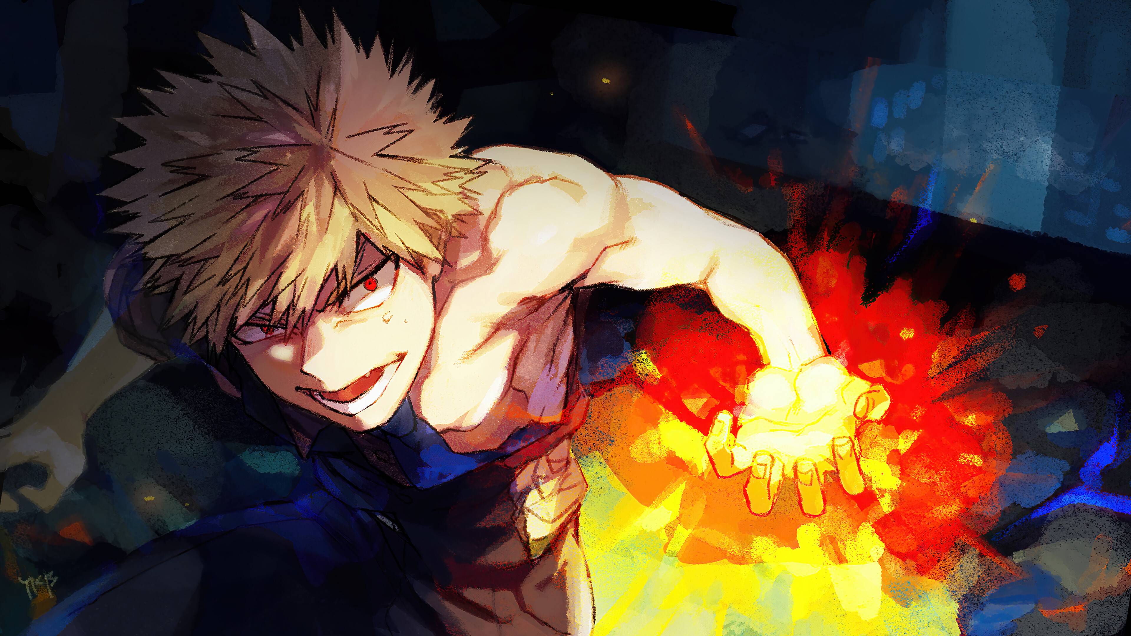 Bakugou. Бакугоу Катсуки. Кацуки Бакугоу арт. Кацуки Бакугоу взрыв.