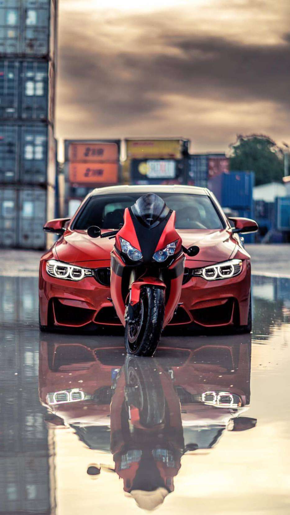 934x1660 SuperBike and Car iPhone Wallpaper Wallpaper : iPhone Wallpaper
