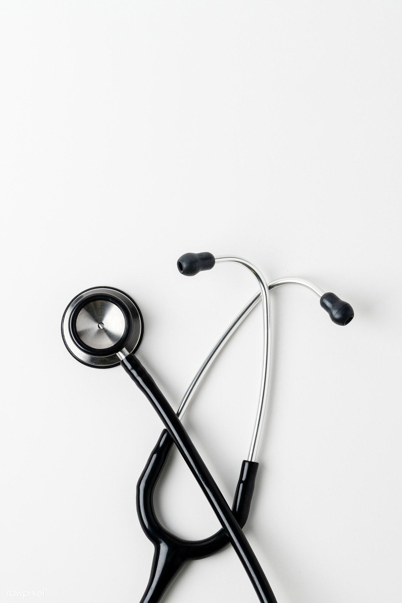 1400x2100 Medical stethoscope on a white background. free image / Teddy Rawpixel. Medical wallpaper, Medical photography, Checkup medical