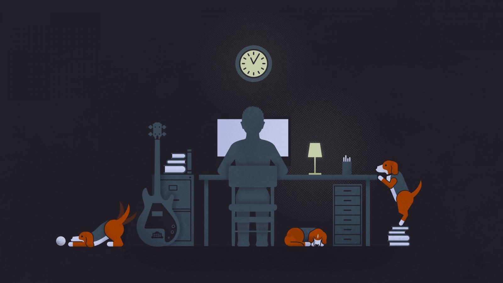 1600x900 illustration, minimalism, students, motivational, brand, studying, screenshot, presentation, computer wallpaper. Mocah HD Wallpaper