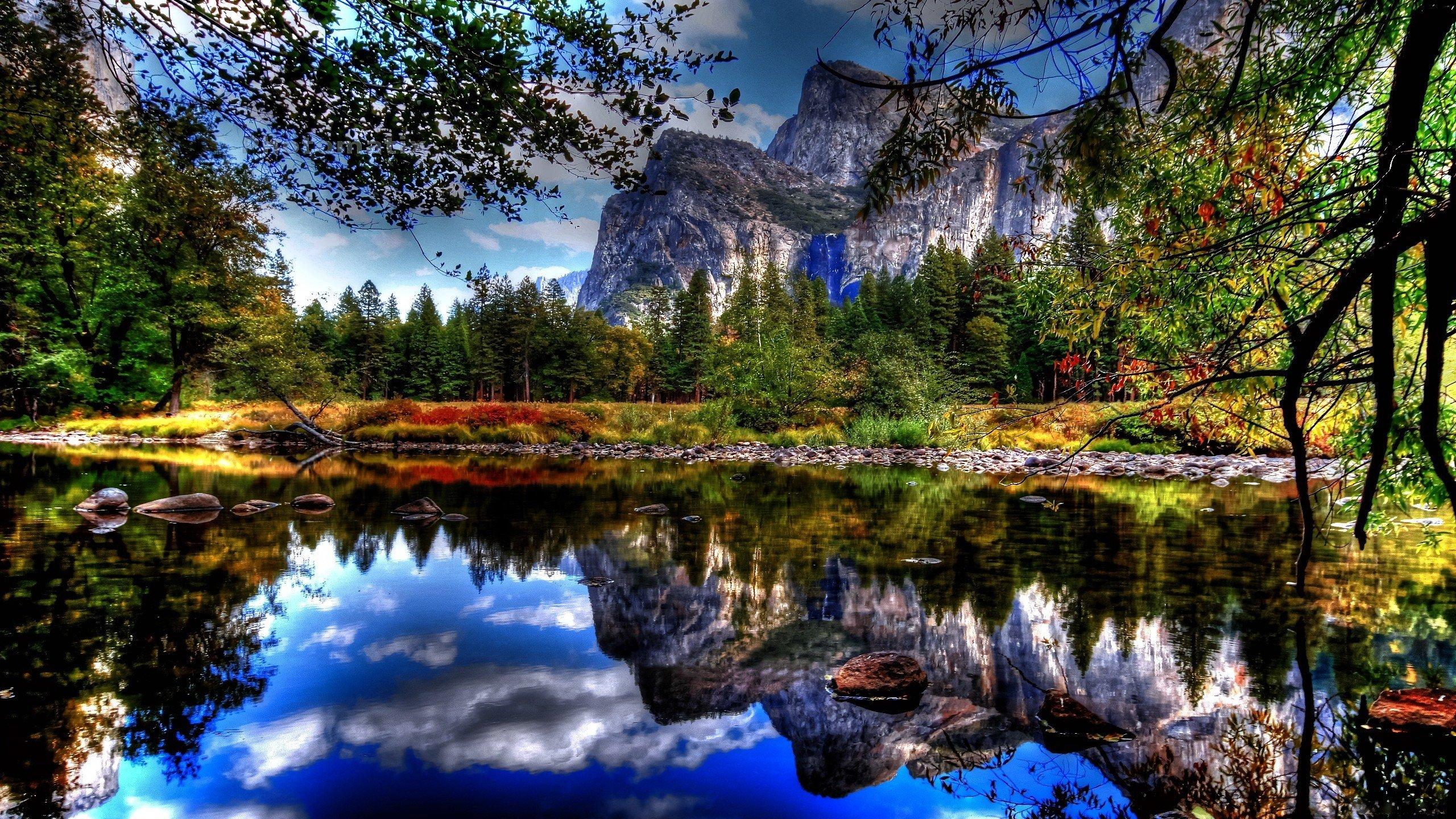 2560x1440 Landscapes Yosemite National Park wallpaperx1440