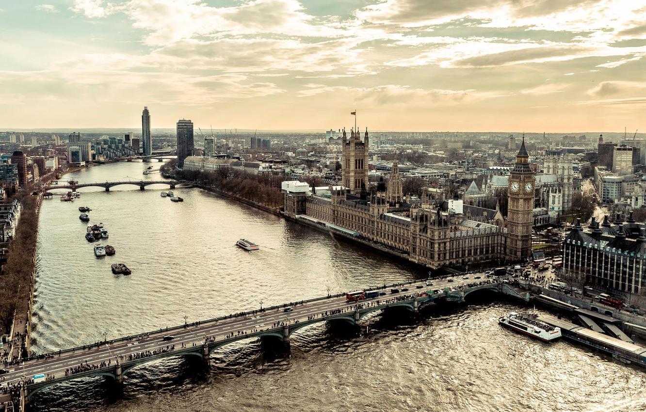 1332x850 Wallpaper view, London, top image for desktop, section город