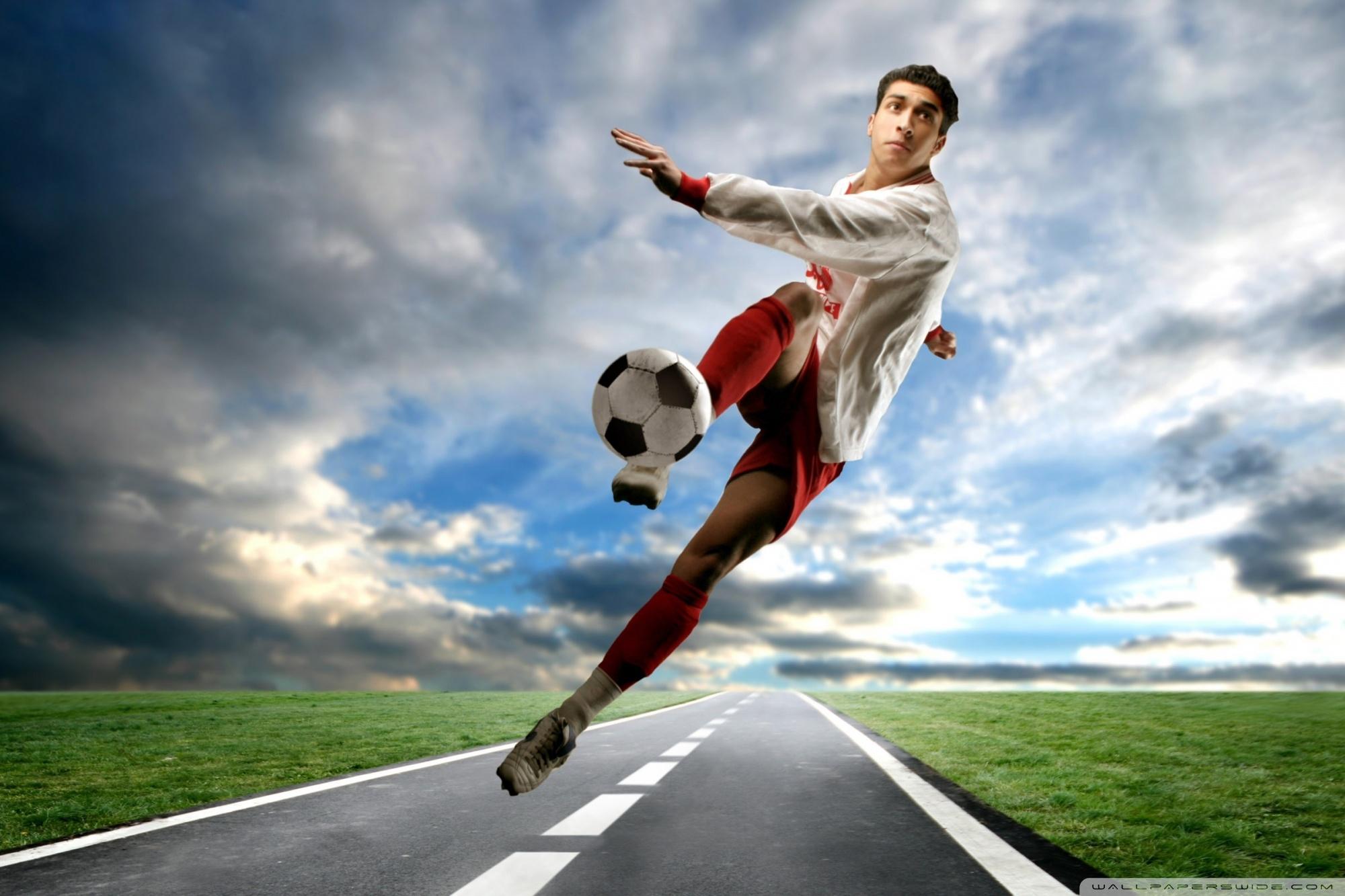 2000x1333 Soccer Player Wallpaper Soccer Player In Action HD Wallpaper