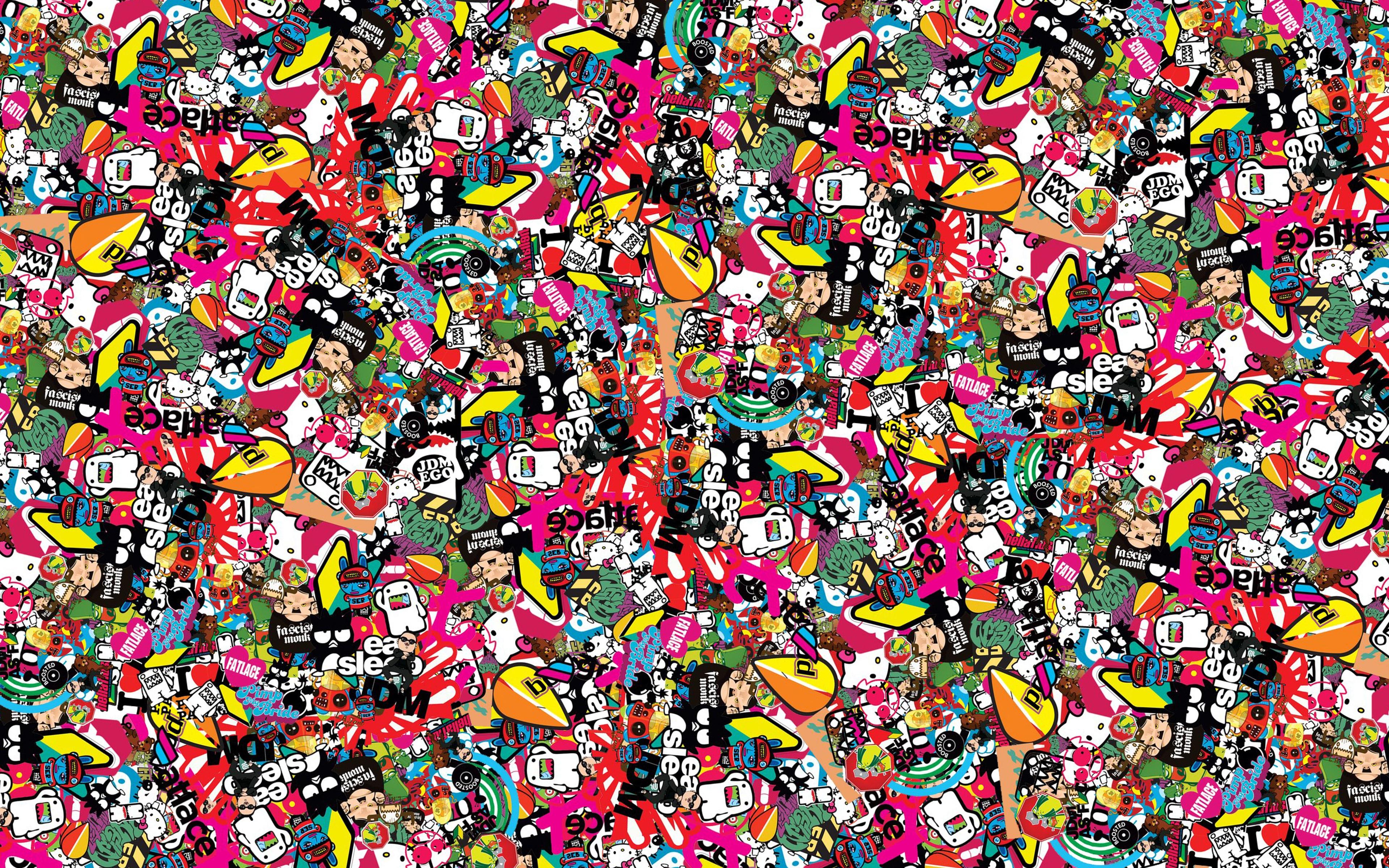 3840x2400 Jdm, Background, Style, Sticker, Texture wallpaper. Mocah HD Wallpaper