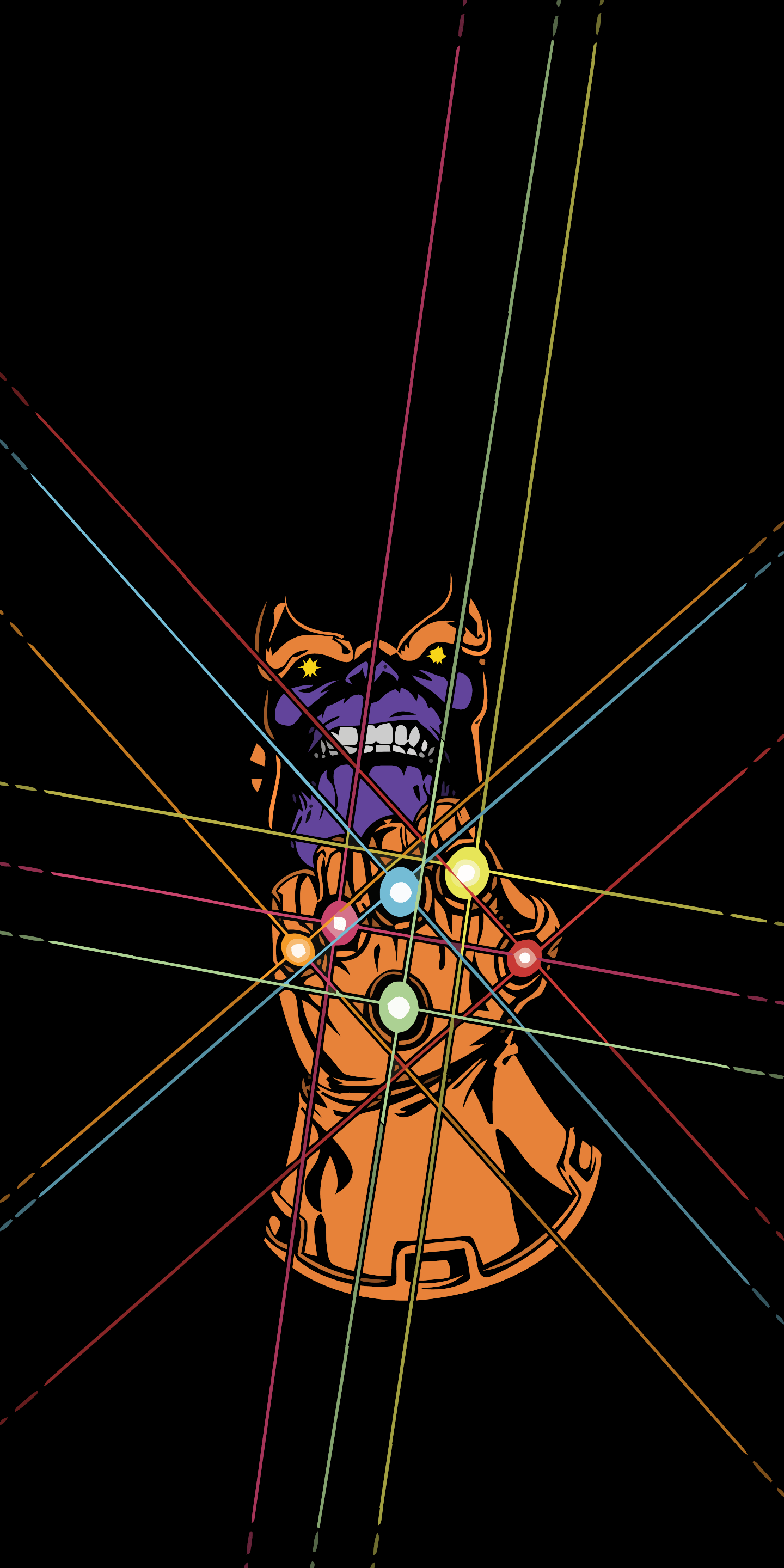 1440x2880 Infinity Gauntlet Amoled Wallpaper [1440x2880]