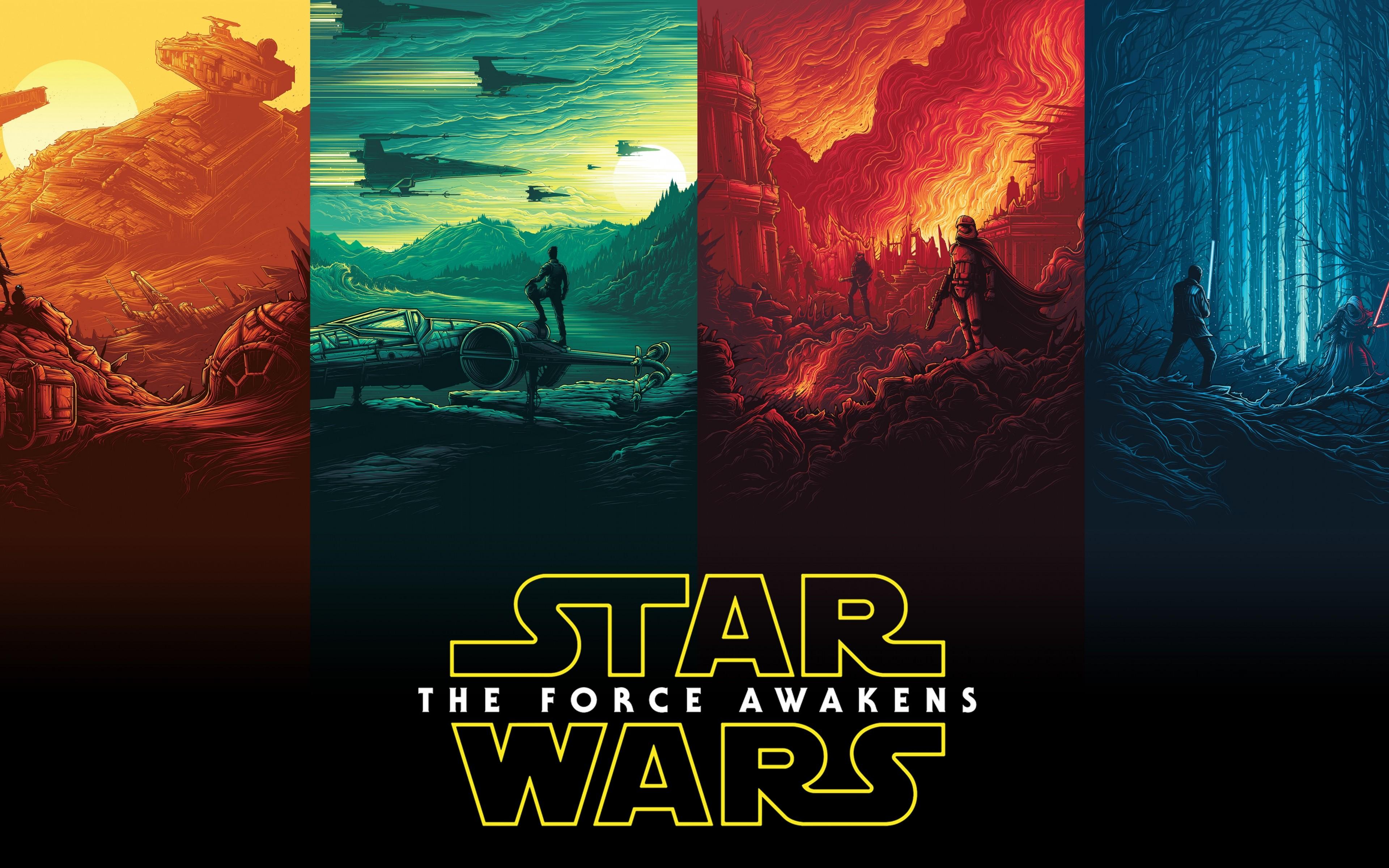 3840x2400 Rey Finn Kylo Ren Han Solo Luke Skywalker Star Wars 4K Wallpaper 3840x2400 Hot Desktop and background for your PC and mobile