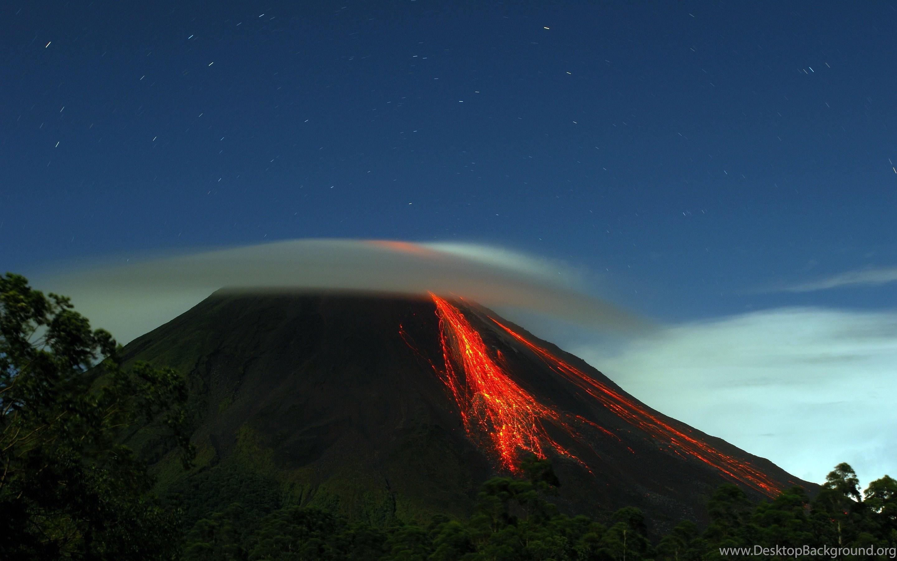2880x1800 Volcano Eruption Wallpaper Desktop Background