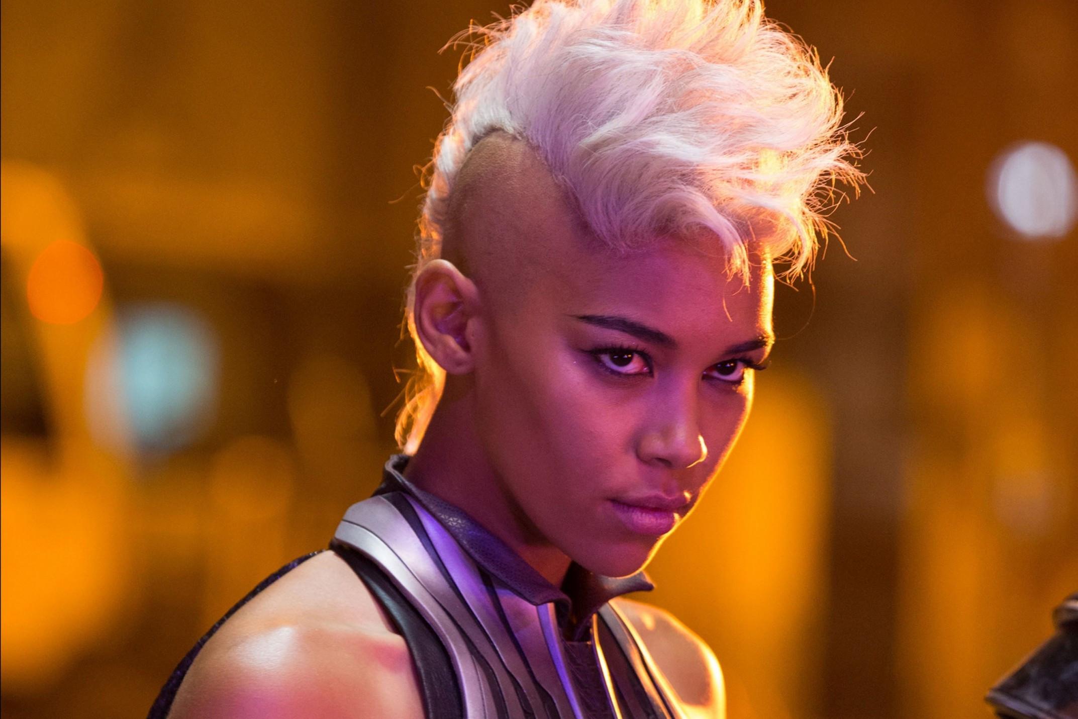 2145x1430 Download 2145x1430 X Men Apocalypse, Storm, Alexandra Shipp, White Hair Wallpaper