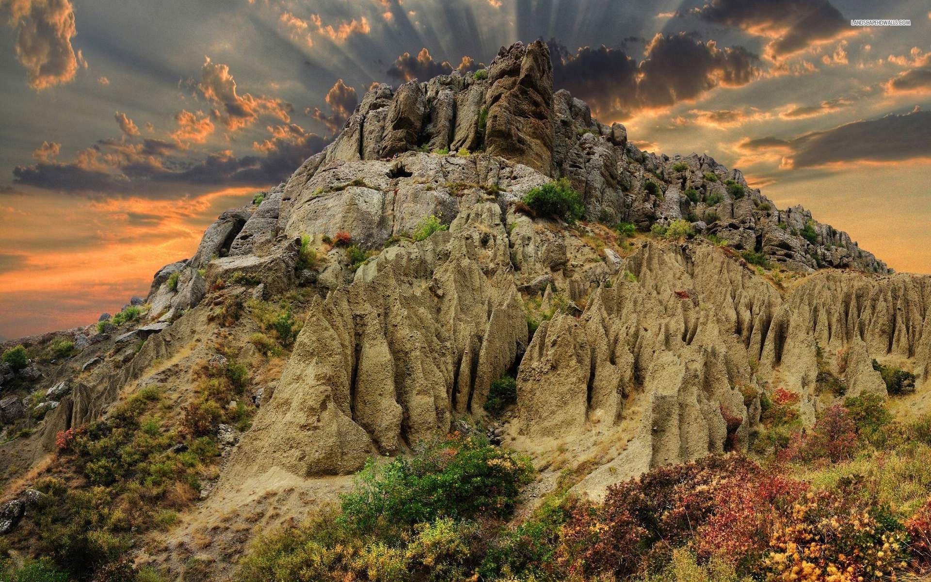 1920x1200 Fabulous Rocky Mountain Sunset wallpaper. Fabulous Rocky Mountain Sunset