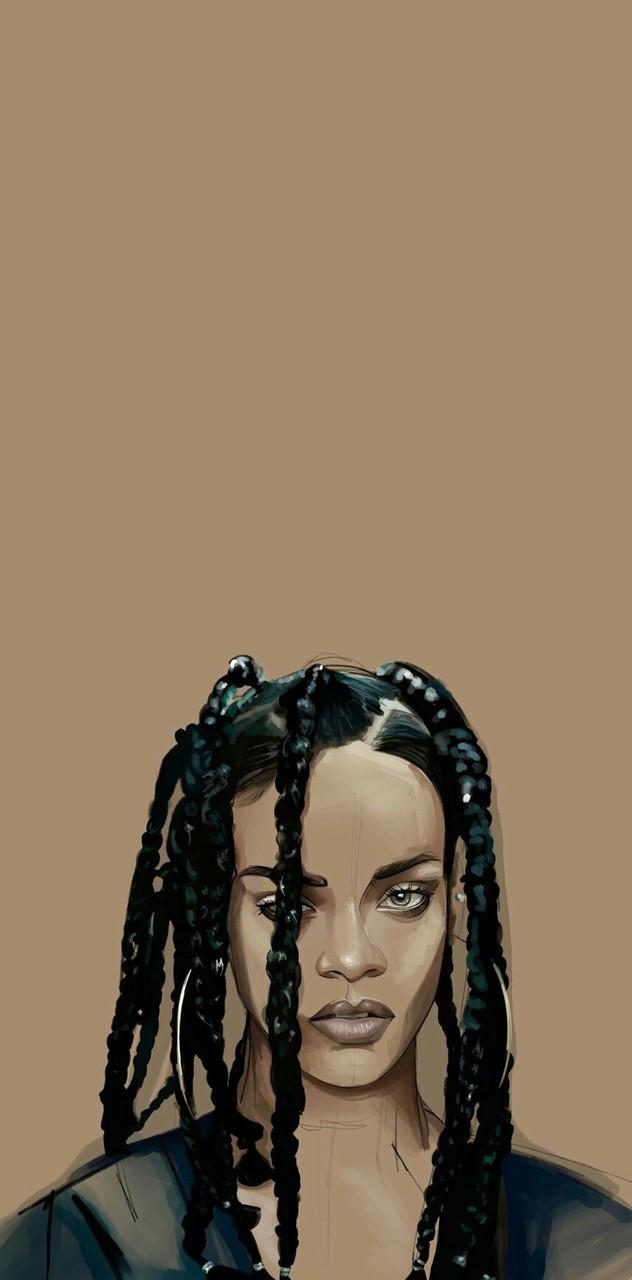 632x1280 Rihanna Graphic Illustration discovered