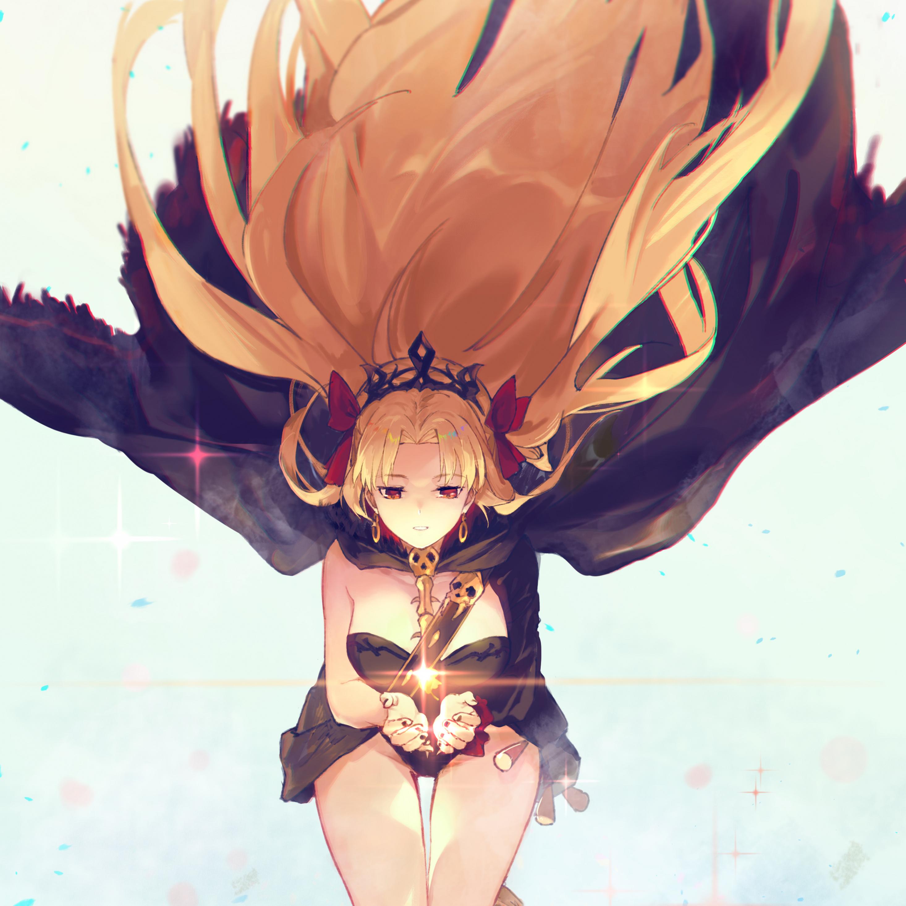 2932x2932 Download Blonde anime girl, beautiful, original wallpaper, 2932x iPad Pro Retina