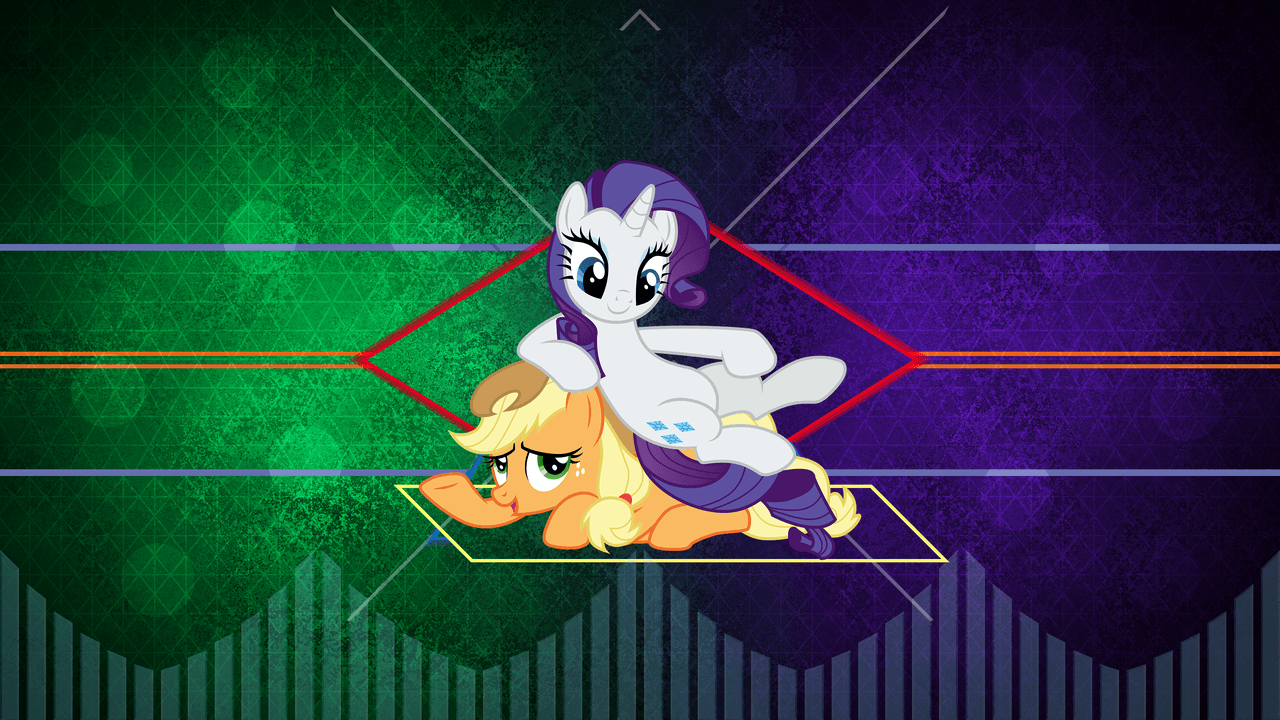 1280x720 and then there's rarity, applejack, artist:cloudyglow