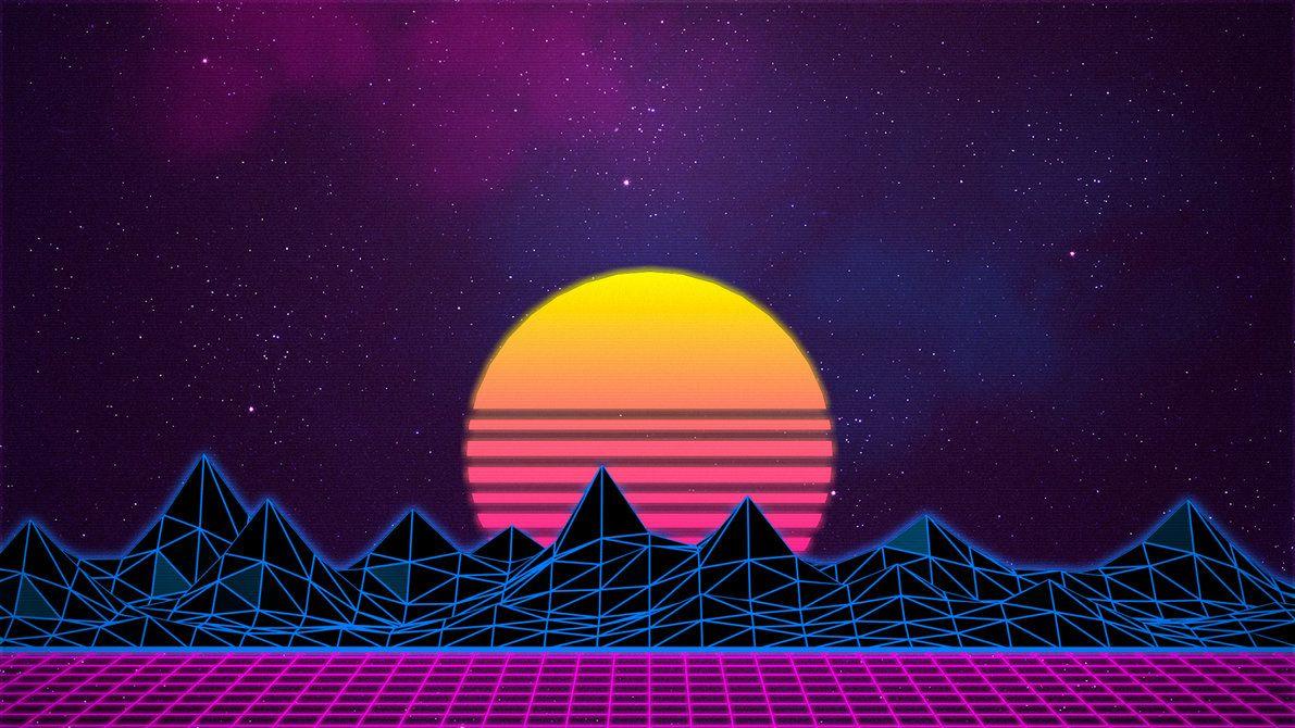 1191x670 Synthwave Retrowave 80s By Rafael De Jongh