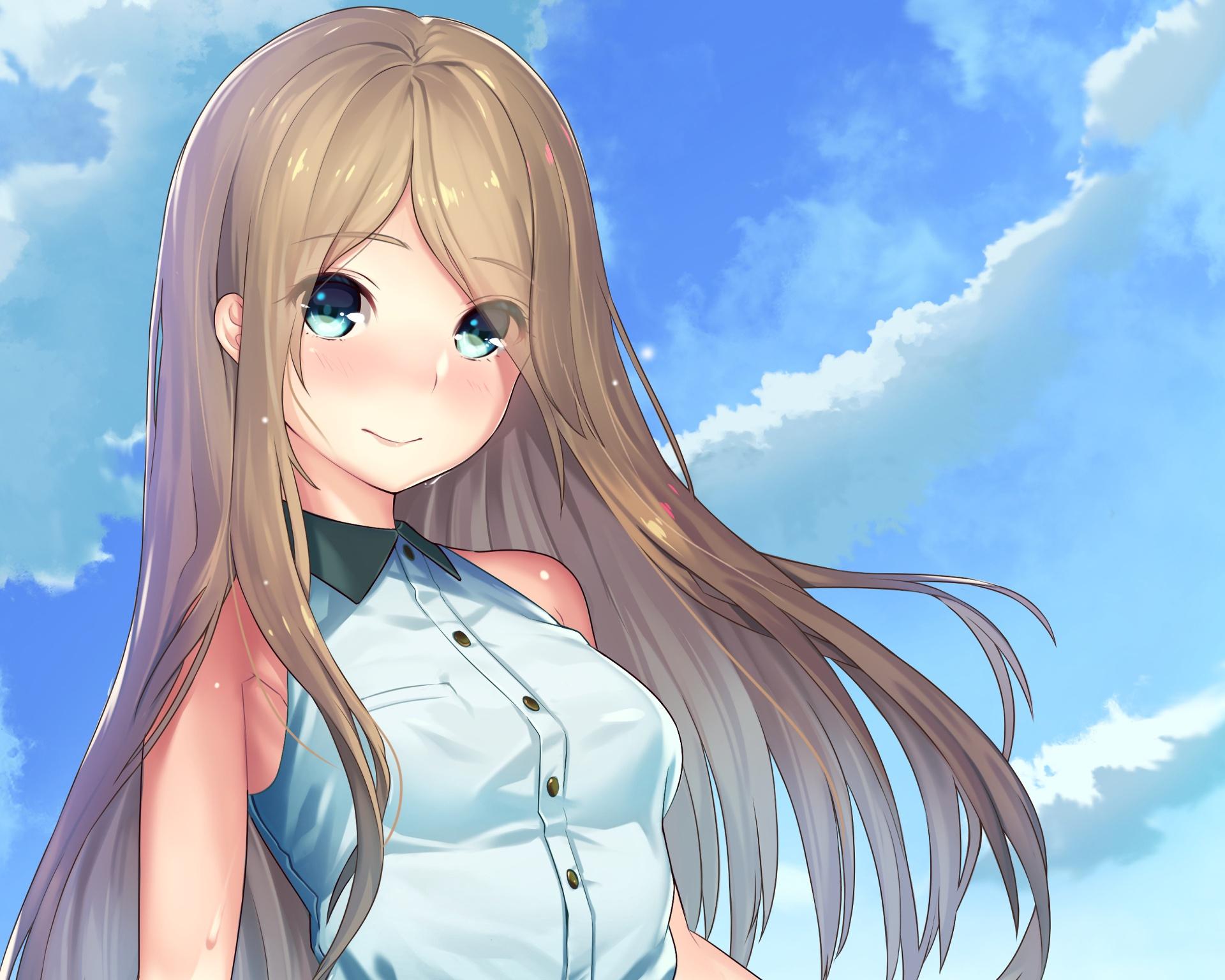 1920x1536 Anime Girl 4k Blonde Wallpaper