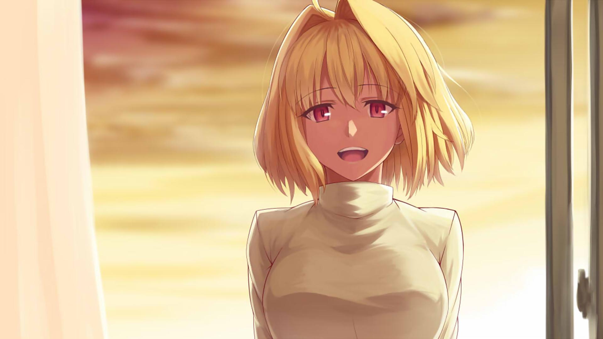 1920x1080 Blonde Anime Girl HD Wallpaperx1080