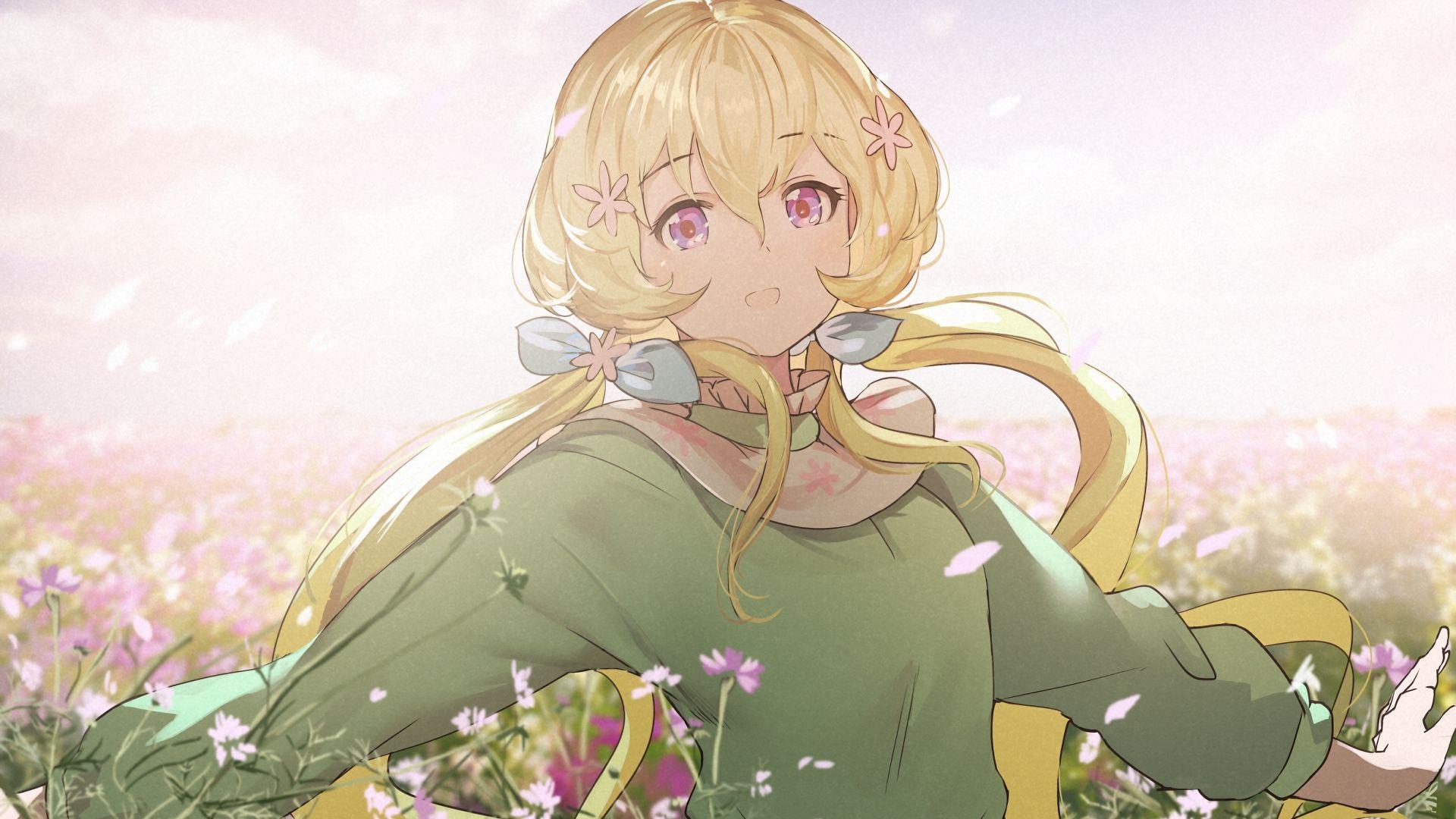 1920x1080 Desktop wallpaper blonde, anime girl, aria futaba, aikatsu stars!, HD image, picture, background, 36d116