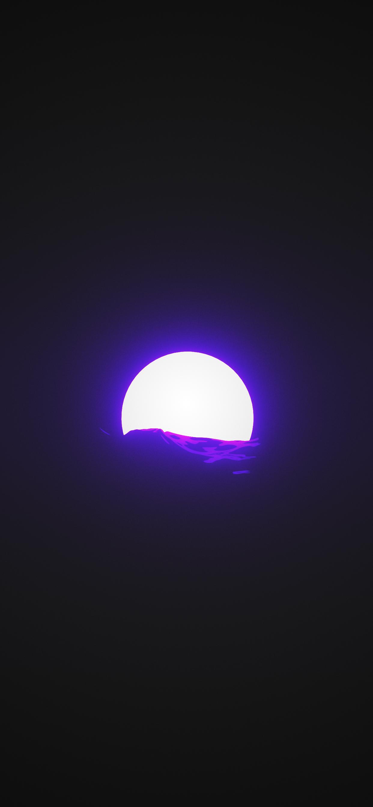 1242x2688 Fantasy cloud iPhone wallpaper from sunset to moonrise