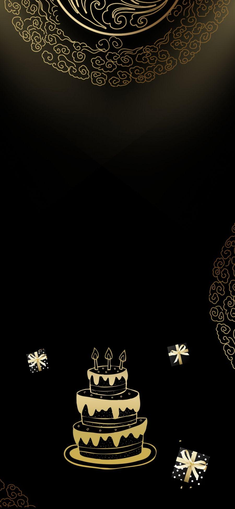 900x1947 Happy Birthday Wallpaper Aesthetic Black