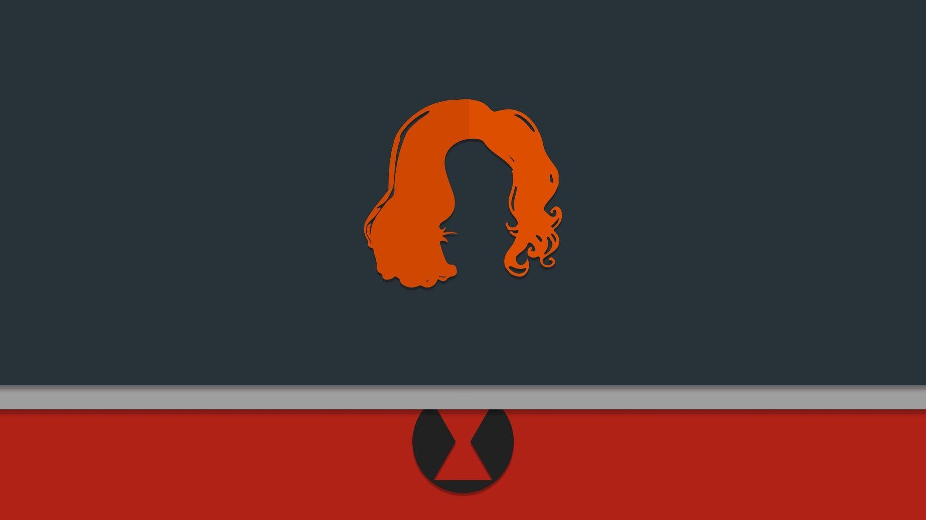 1846x1038 Black Widow Minimal Wallpaper