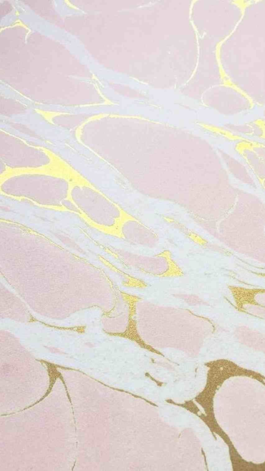 853x1517 Marble Wallpaper Gold Pink