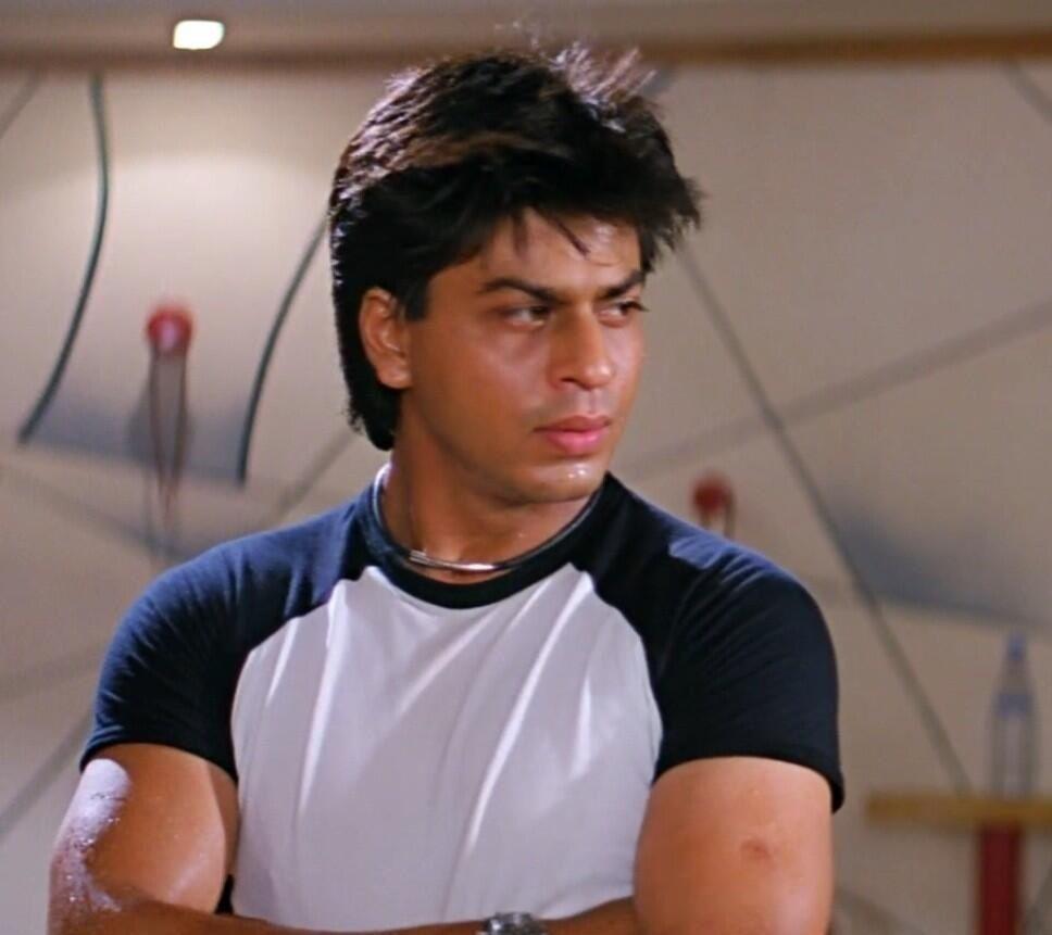 968x861 Shah Rukh Khan to Pagal Hai (1997). Shah rukh khan movies, Shahrukh khan, Shahrukh khan and kajol