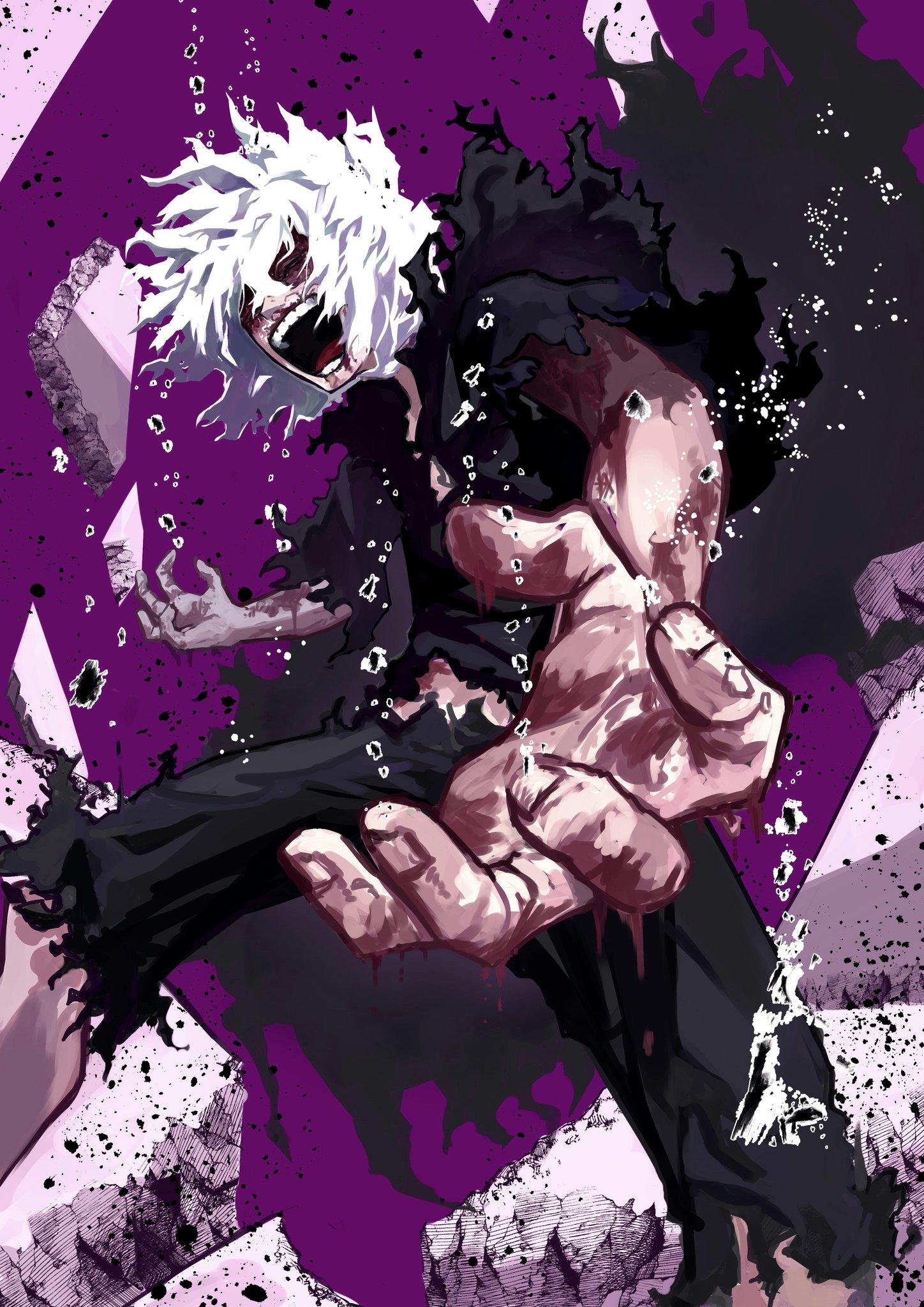 1448x2048 shigaraki art no Hero Academia Wallpaper