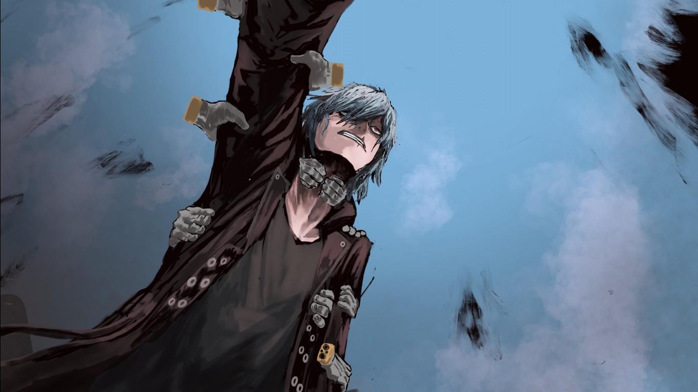 1366x768 Tenko Shimura Tomura Shigaraki My Hero Academia HD Anime Wallpaper