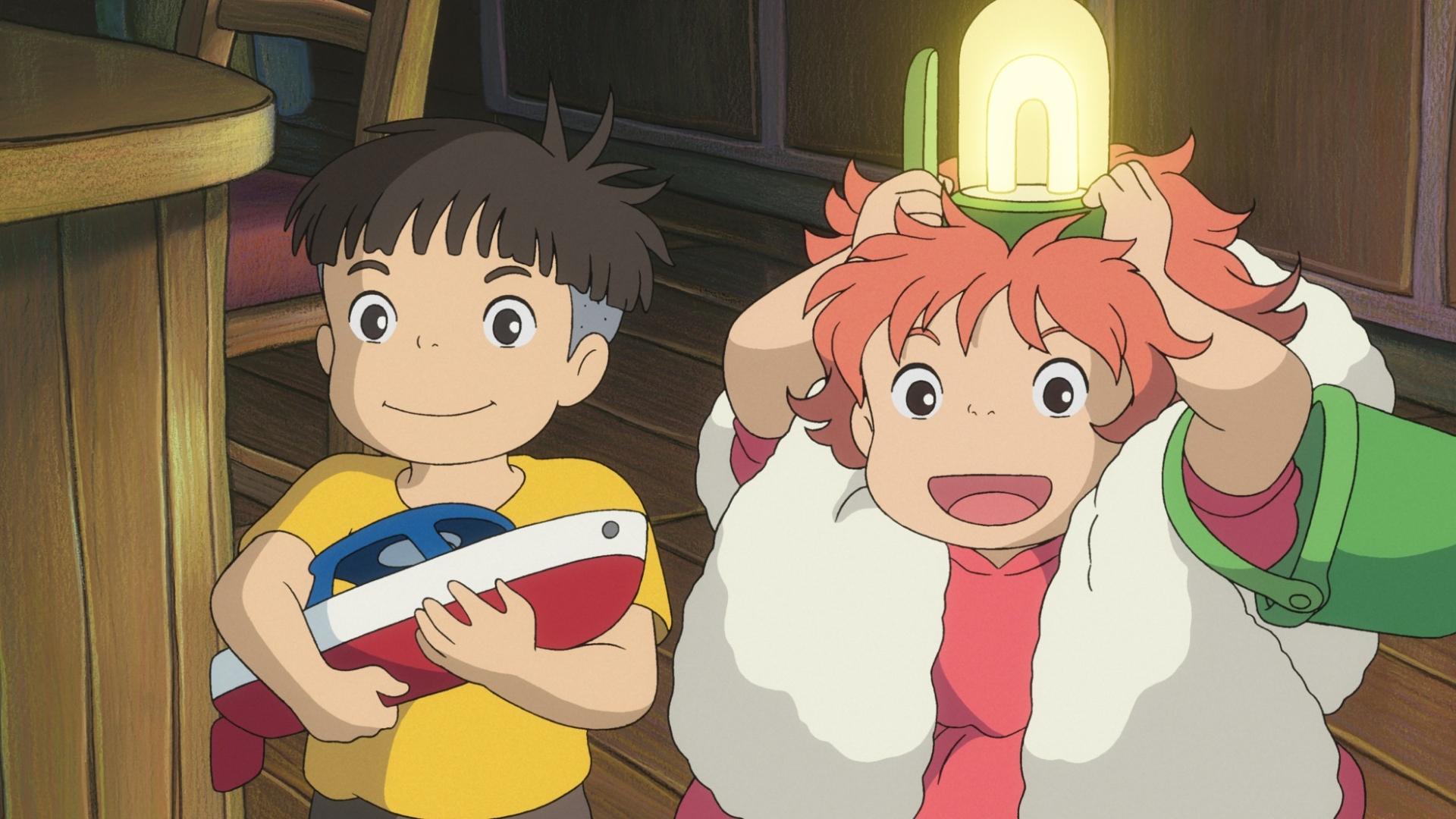 1920x1080 Ponyo on the Cliff by the Sea Miyazaki Wallpaper