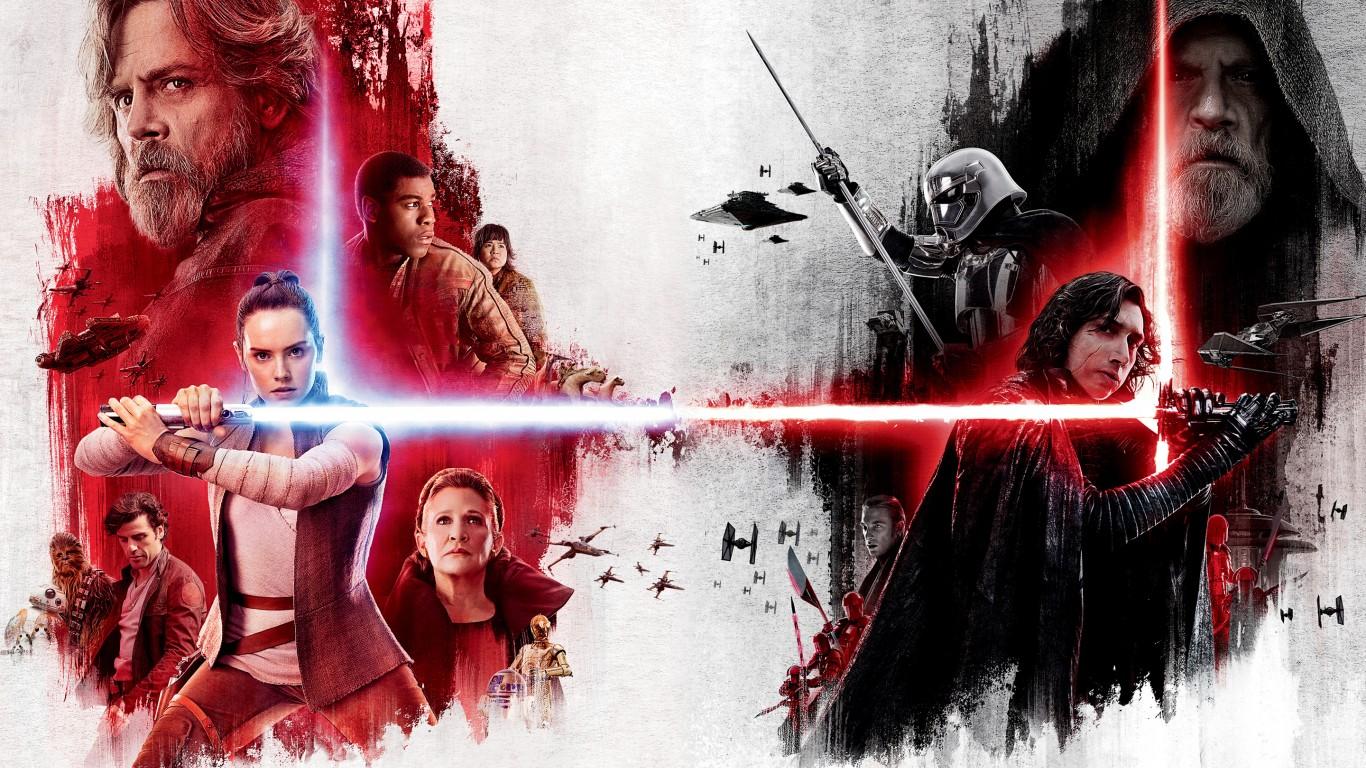 1366x768 Star Wars The Last Jedi HD Wallpaper for Desktop and Mobiles 1366x768