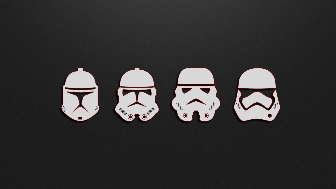 1366x768 Minimal, Soldiers, Stormtrooper, Star Wars, Wallpaper Wars Wallpaper Laptop