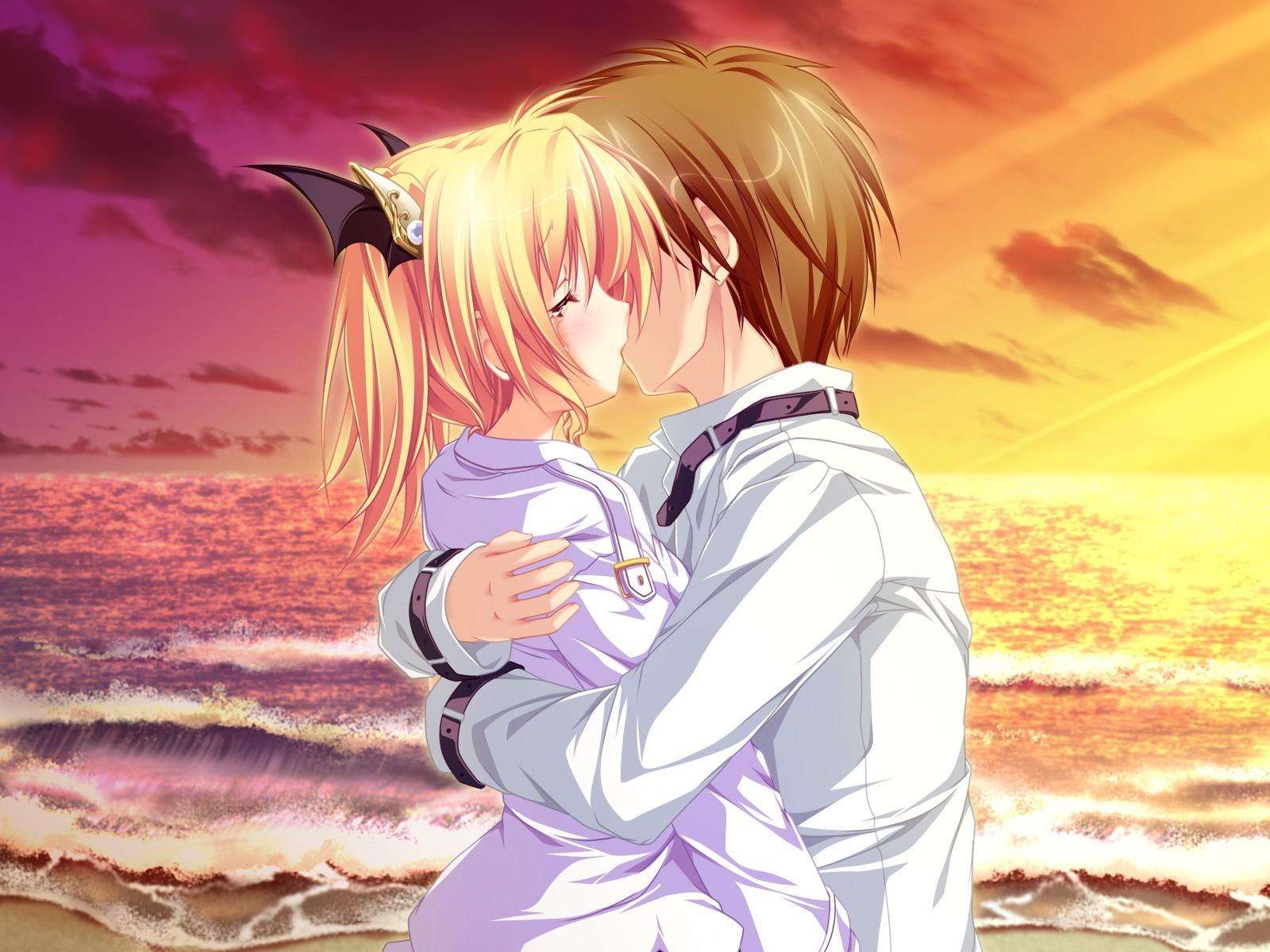 1600x1200 Anime Girls At The Beach