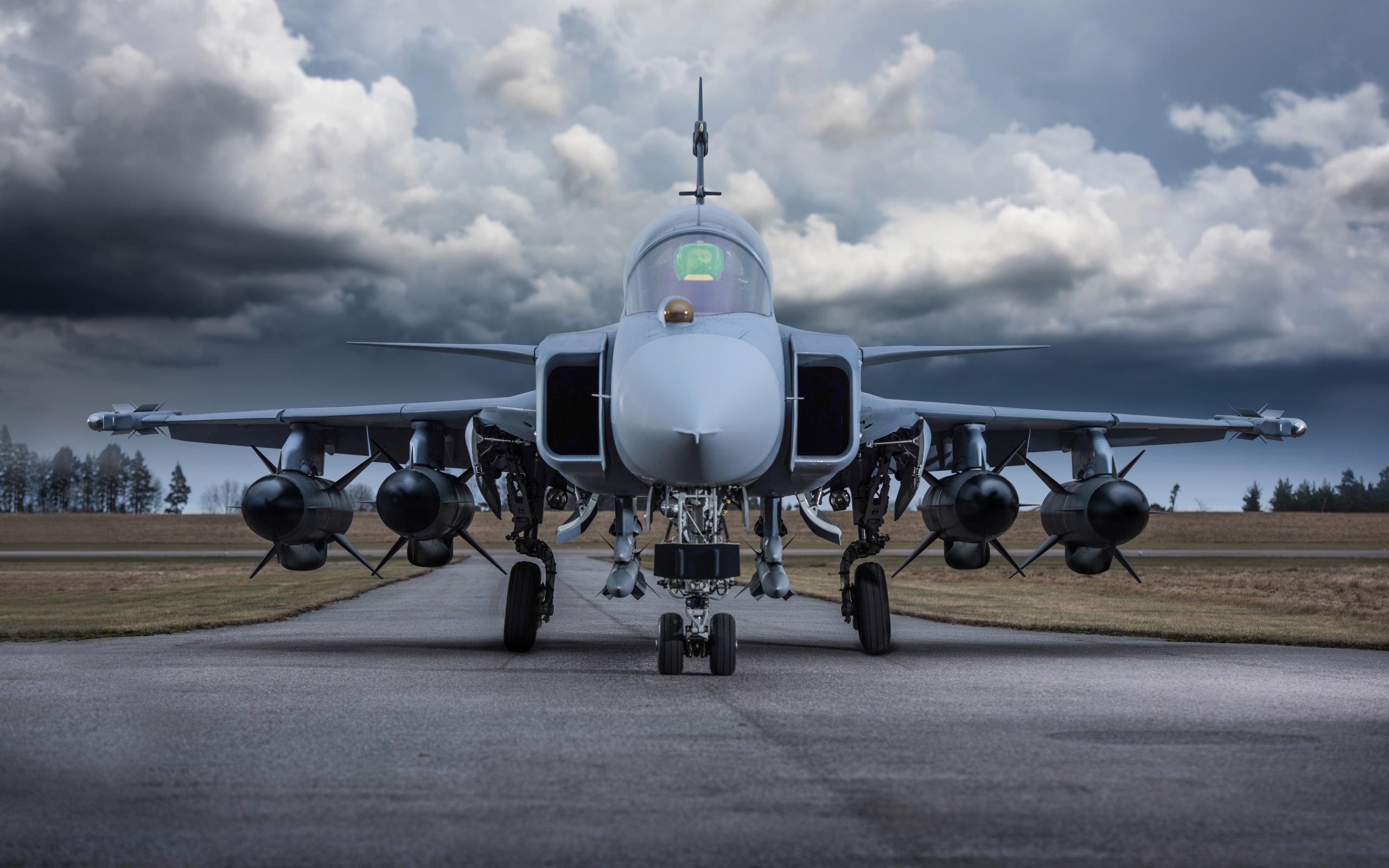 2560x1600 Aircraft, Jet Fighter, Saab JAS 39 Gripen Wallpaper & Background Image
