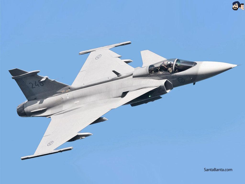 1024x768 Saab JAS 39 Gripen Multirole fighter aircraft