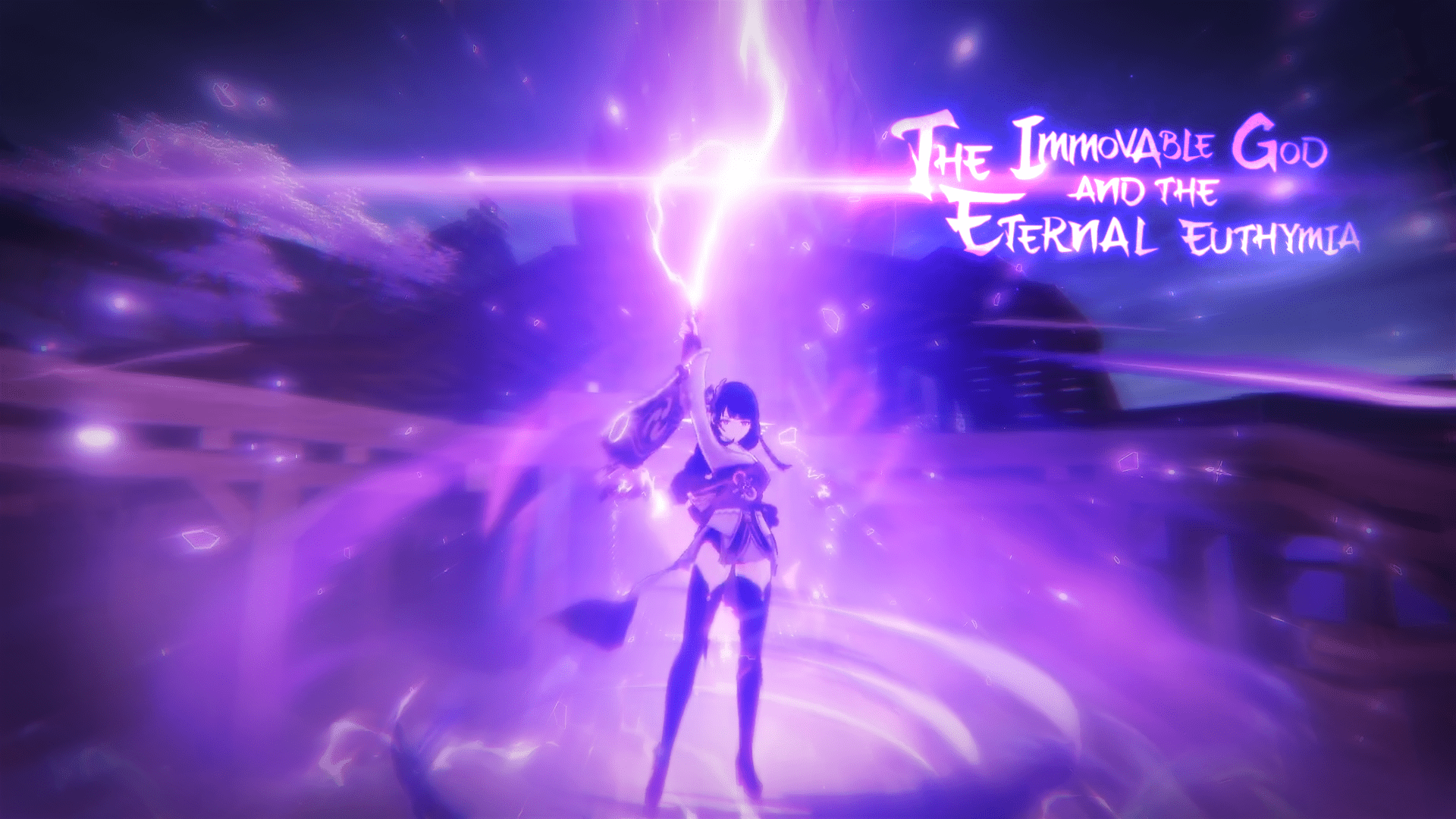 1920x1080 Thought I'd share a quick wallpaper of Baal I made from the 2.0 trailer.: Genshin_Impact