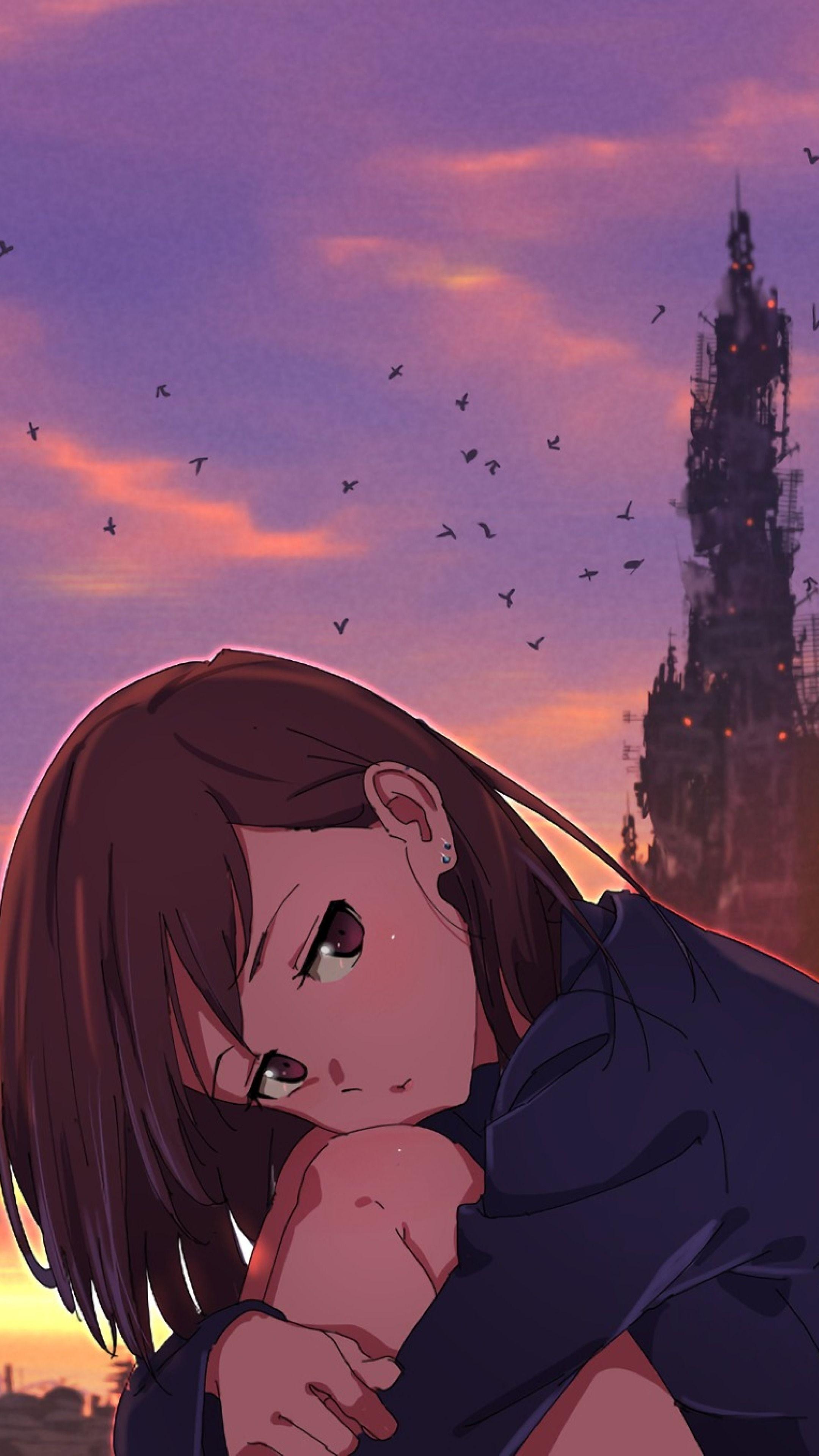 2160x3840 Broken Anime Couple Wallpaper