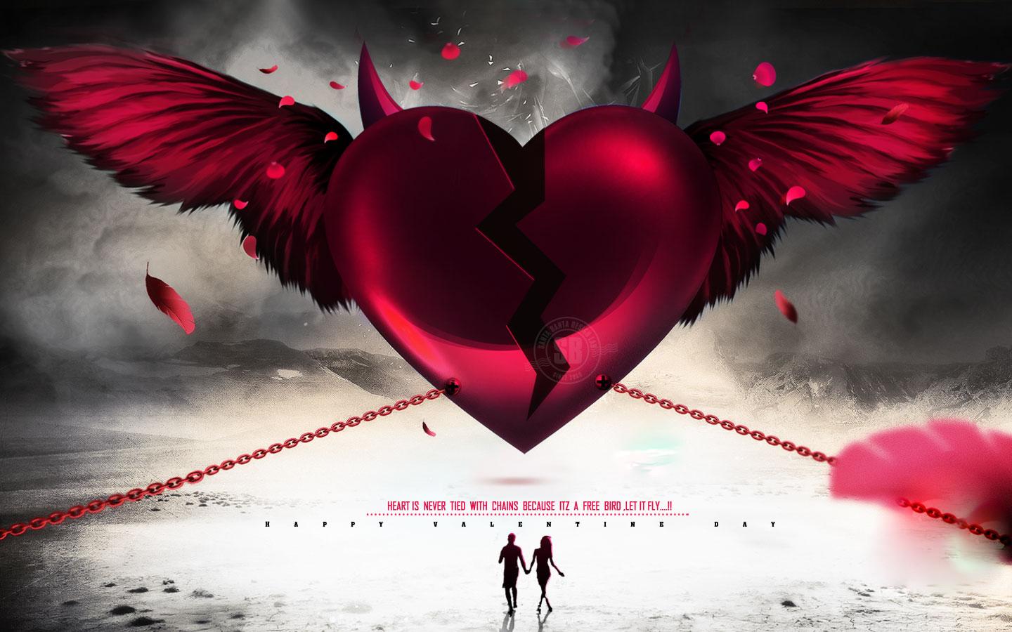 1440x900 Broken Heart Wallpaper and Background Imagex900