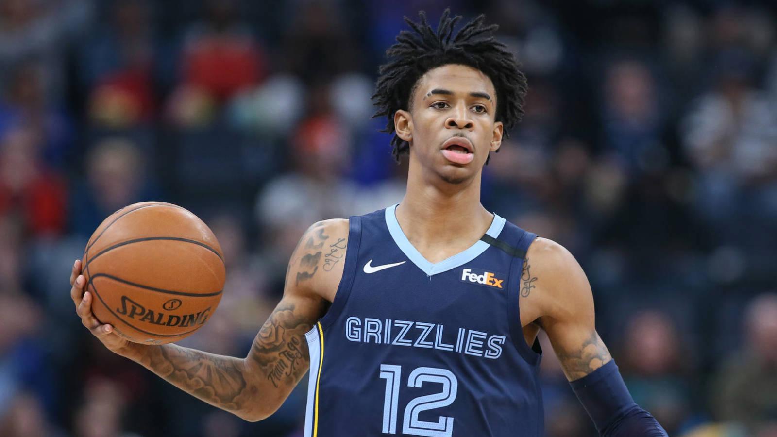 1600x900 Watch: Ja Morant Soars On Jaw Dropping Alley Oop Dunk Vs. Trail Blazers