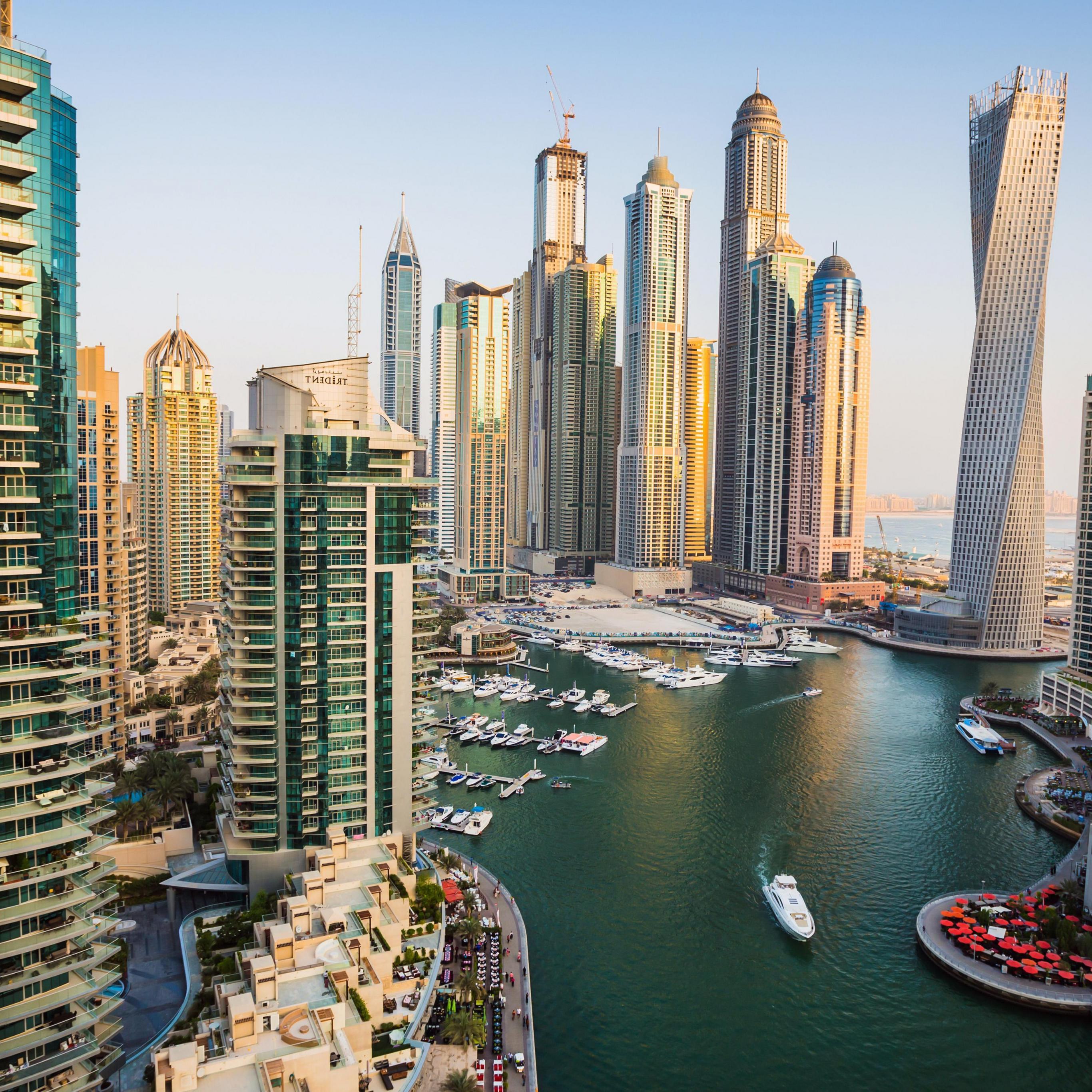 2732x2732 Dubai marina wallpaper for iPad Pro