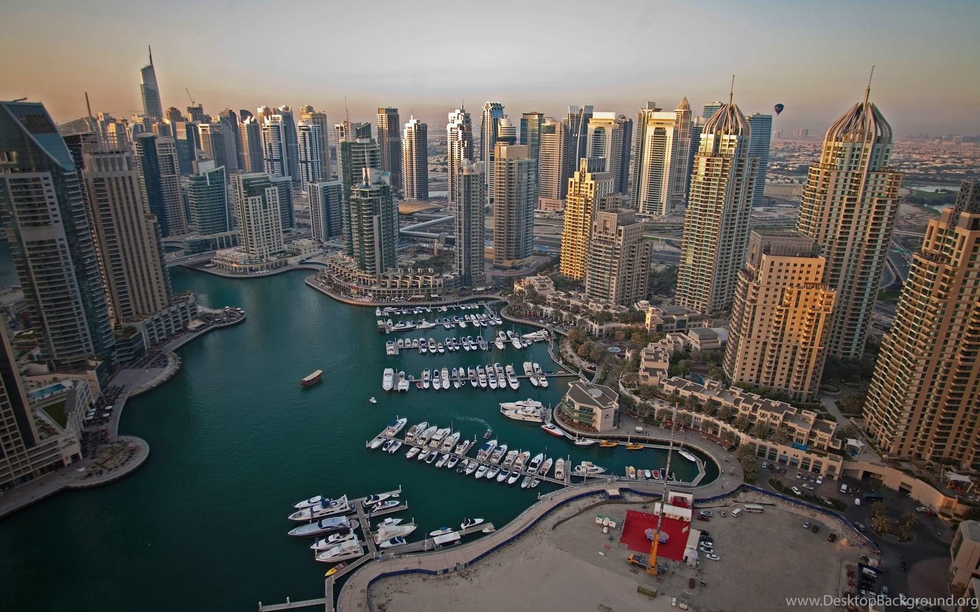 1920x1200 Dubai Marina Top View Wallpaper 29435 Desktop Background