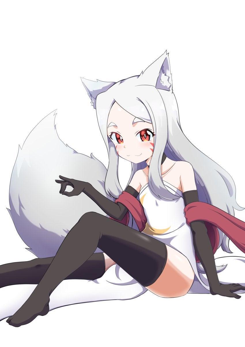 850x1202 Shiro. [Sewayaki Kitsune No Senko San]: Kitsunemimi