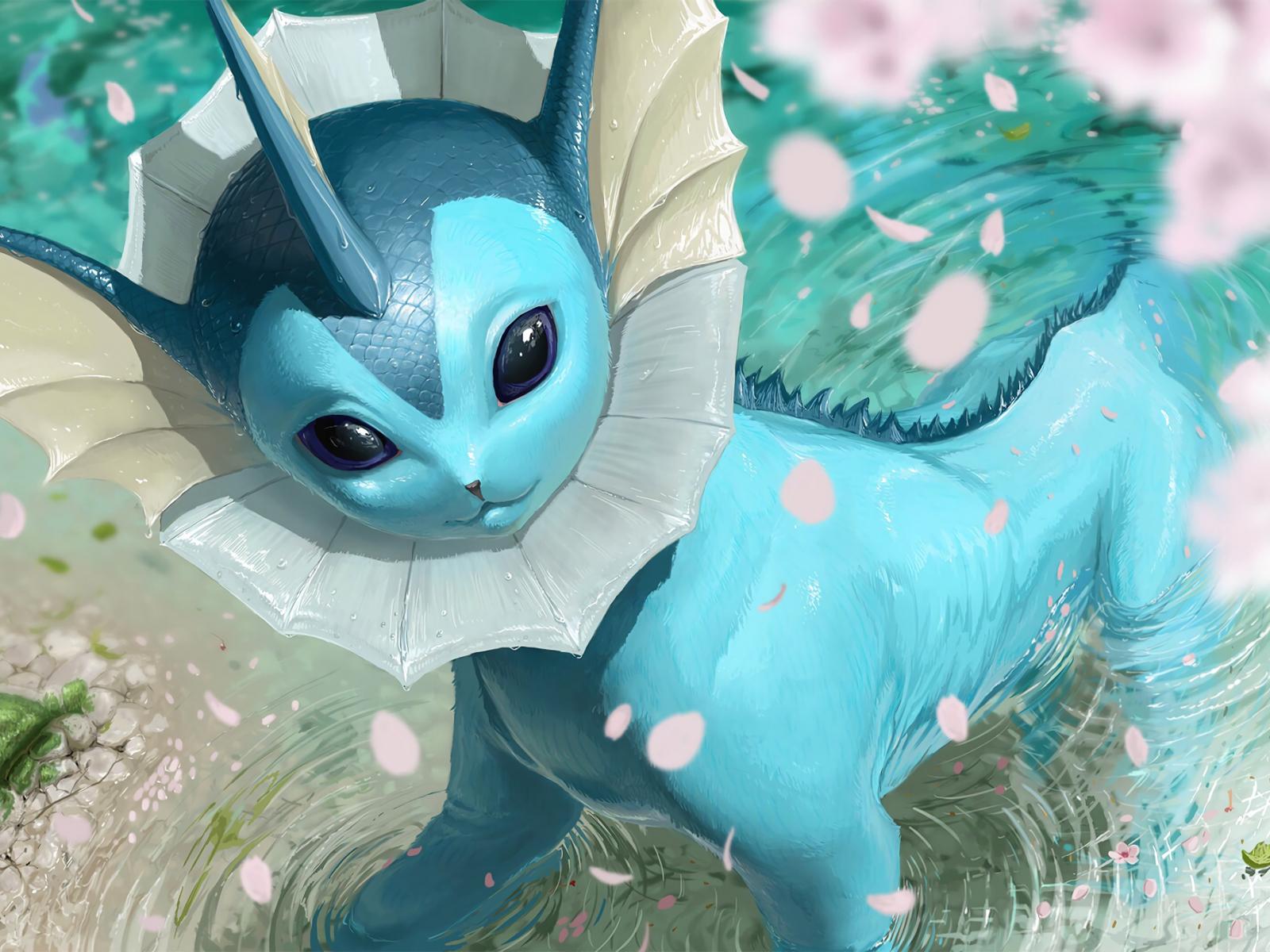 1600x1200 Desktop Wallpaper Vaporeon, Pokémon, Anime, HD Image, Picture, Background, 0n Yav
