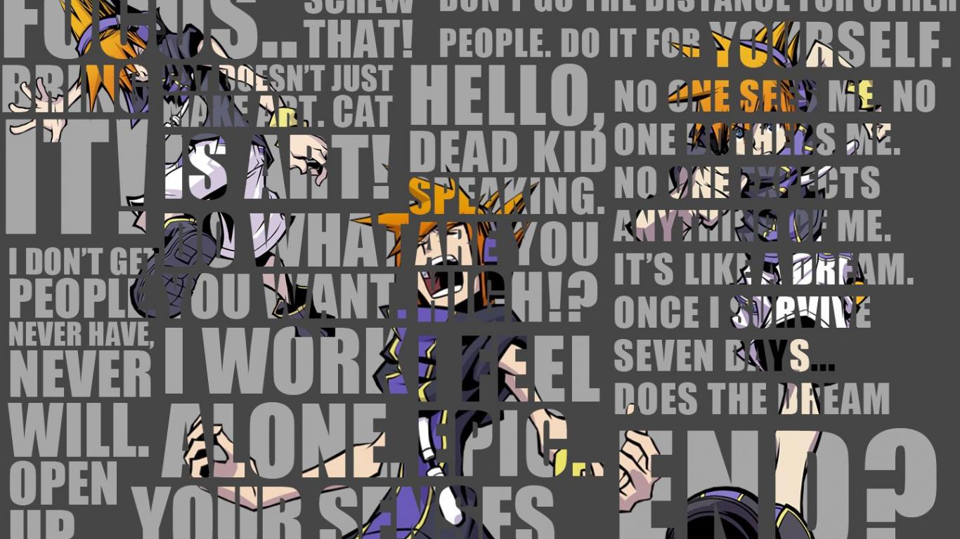 1366x768 Free download Neku Sakuraba Quotes Wallpaper By Roxas431 World Ends With You [1440x900] for your Desktop, Mobile & Tablet. Explore TWEWY Wallpaper