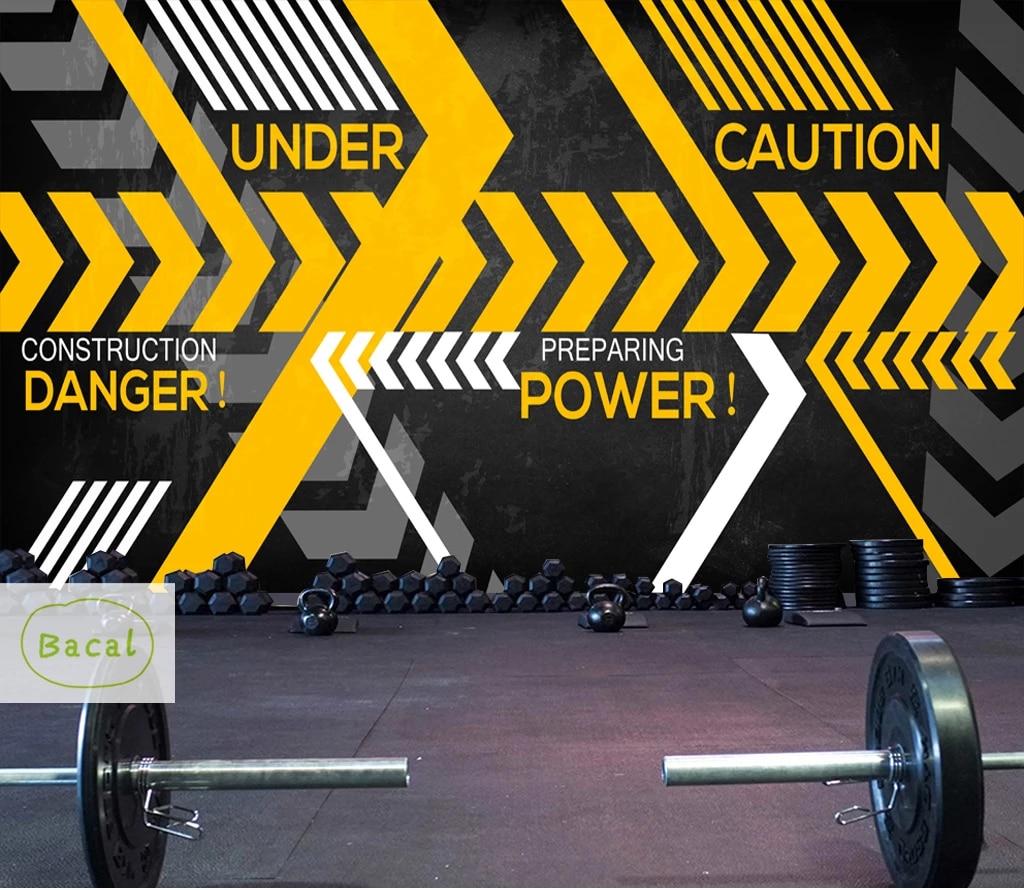 1024x890 Bacal Custom Any Size Mural Wallpaper 3D Abstract Gym Geometry Wallpaper Black Yellow Living Room Sofa TV Home Decor 5D Mural. Wallpaper