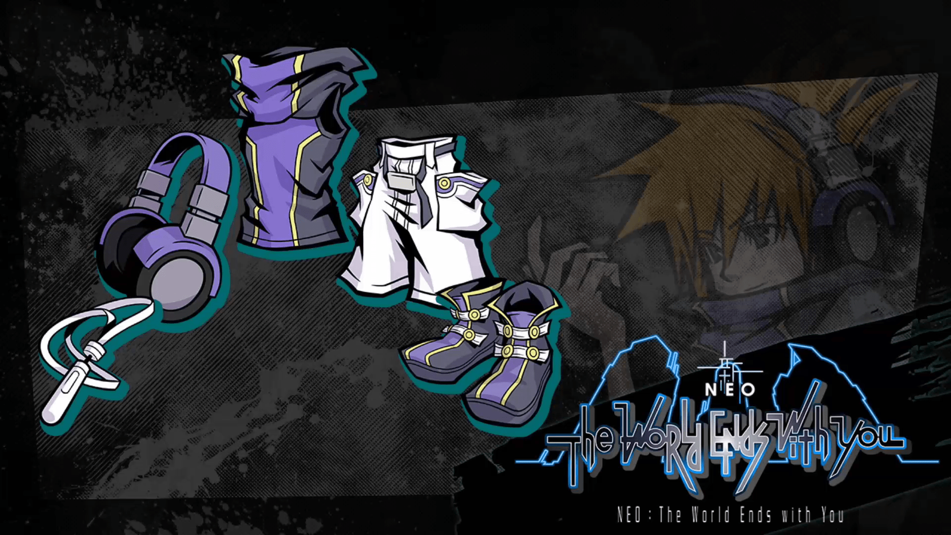 1920x1080 NEO: The World Ends with You's early purchase bonus is gear based on Neku's original outfit