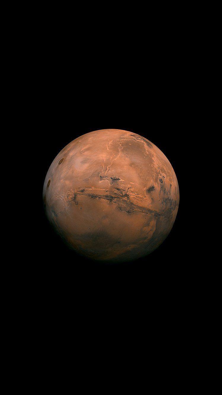 750x1334 MARS RED DARK MINIMAL ART SPACE PLANET WALLPAPER HD IPHONE. Phone