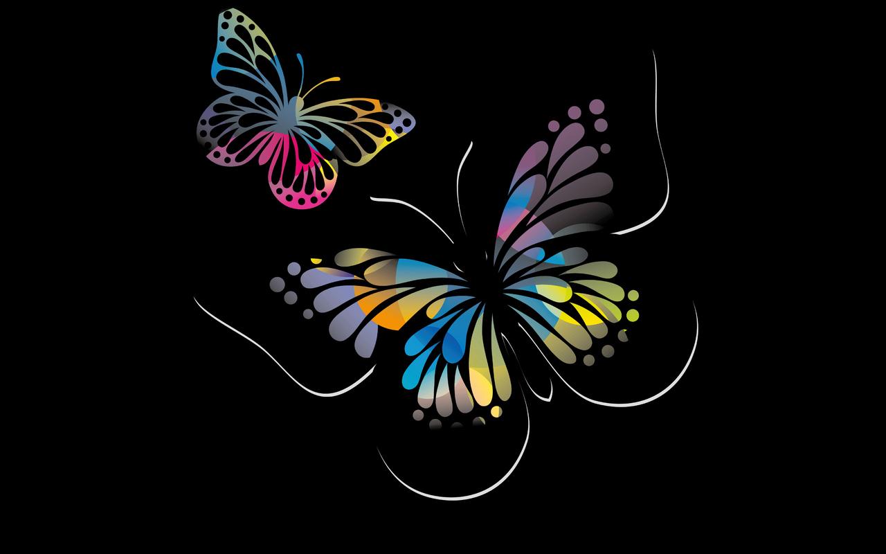 1280x800 Butterflies Oled 5k 720P HD 4k Wallpaper, Image, Background, Photo and Picture