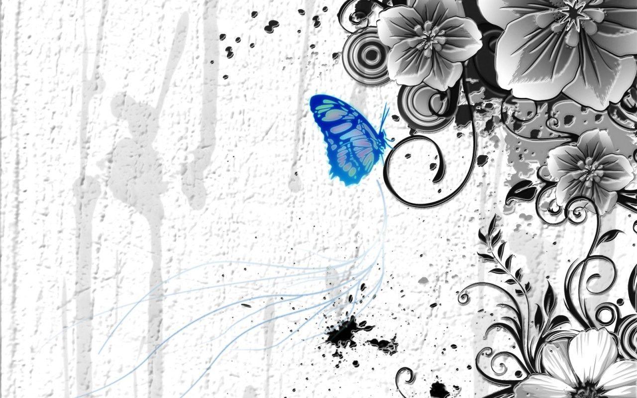 1280x800 Butterfly Wallpaper Free Download Cute Colorful HD Background Blue Butterfly