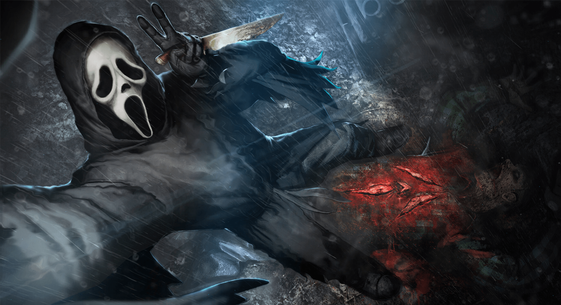 1920x1045 Scream Ghostface Selfie Dead by Daylight live wallpaper [DOWNLOAD FREE]