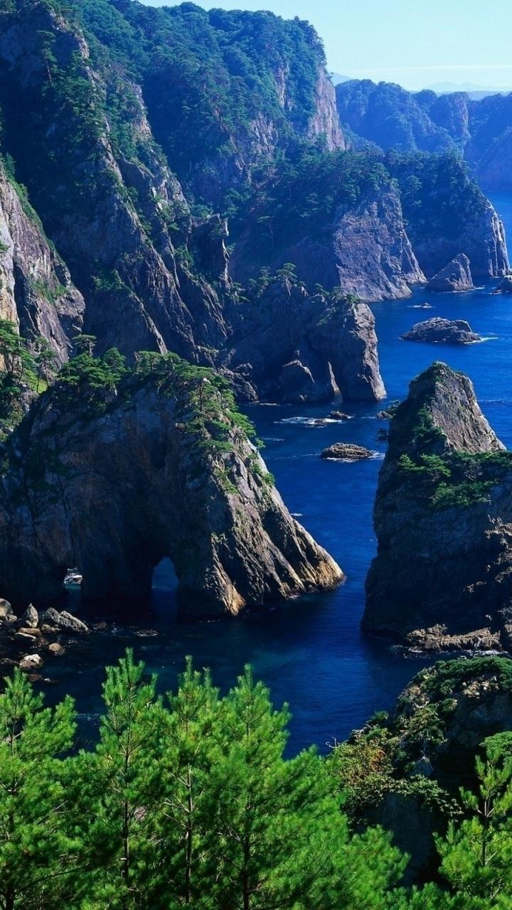 720x1280 Awesome Coast Cliffs & Nature Galaxy s3 wallpaper